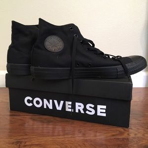 Sz 13 Blk Monochrome Chuck Taylor All Star Hi-Top